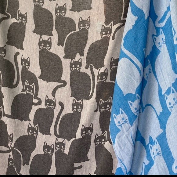 Cat’s Meow Wrap Towel Black + White Loom Weave Organic Cotton Hand Tied Tassels - Picture 3 of 15